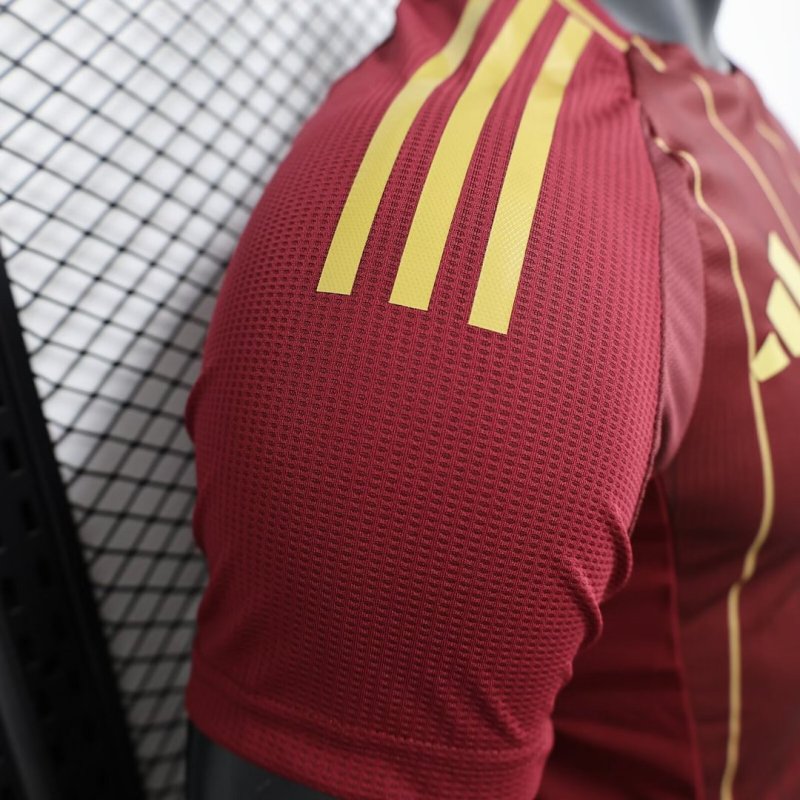 2024/2025 Player Version AS Roma Home Football Shirt