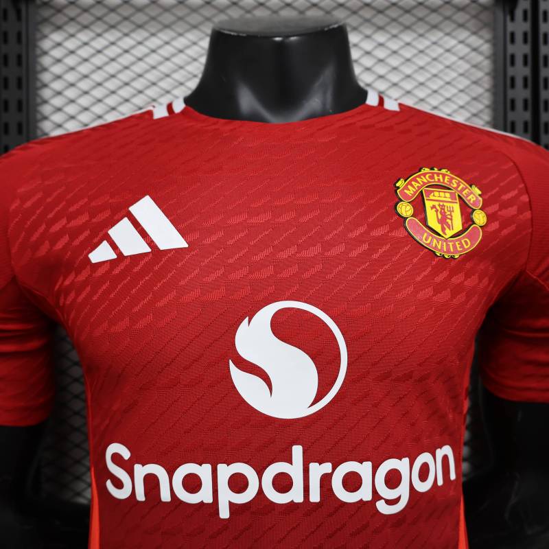 2024/2025 Player Edition Jacquard Manchester United Home Football Jersey