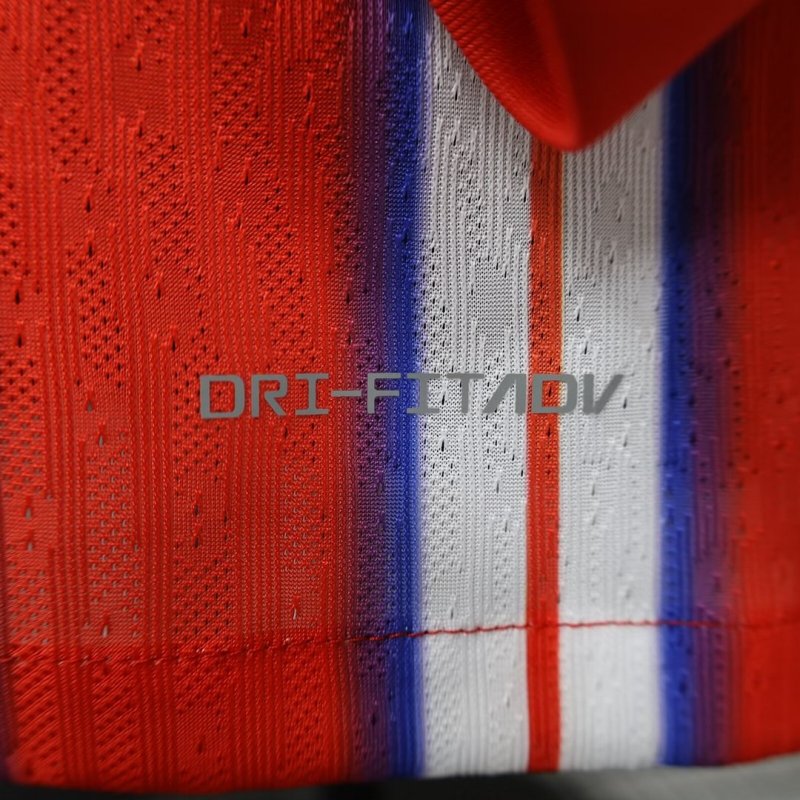 2024/2025 Player Version Long Sleeve Atletico Madrid Home Football Shirt