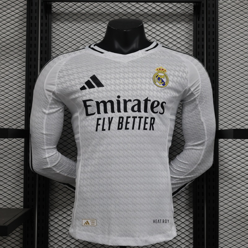 2025/2026 Real Madrid Home long-sleeved football Shirt