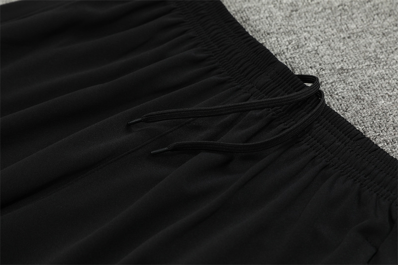 2024/2025 Player Edition France Prematch Jersey Black Half-zip training suit Football Jersey