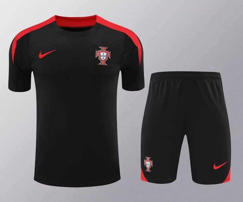 2024/2025 Portugal Training Wear Black Suit Shirt
