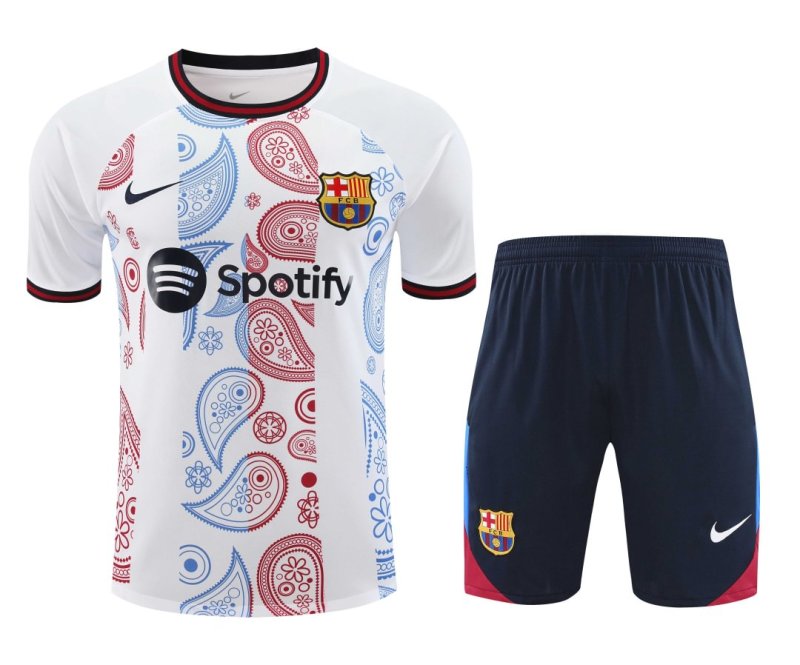 2024/2025 Barcelona Training Wear White Suit Shirt