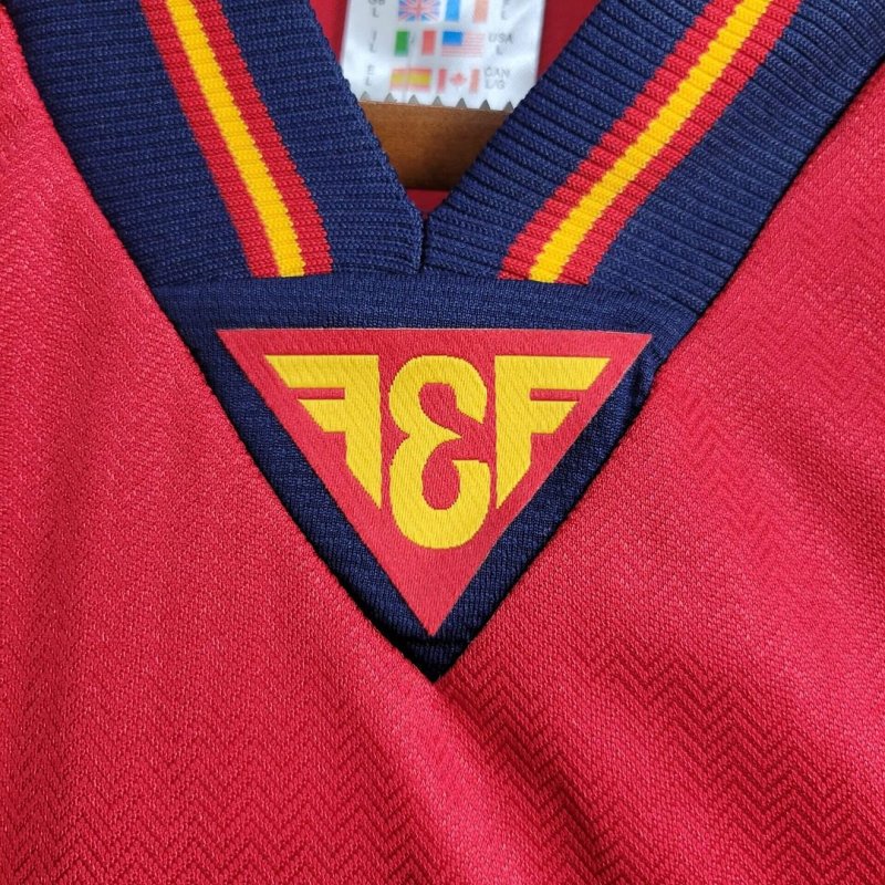 1998 Retro Spain Home Football Shirt