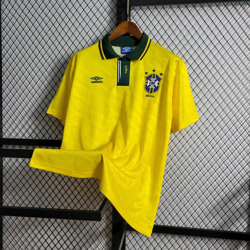 1992 Retro Brazil Home Football Shirt