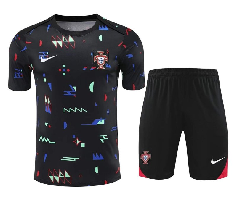 2024/2025 Portugal Training Wear Black Suit Shirt