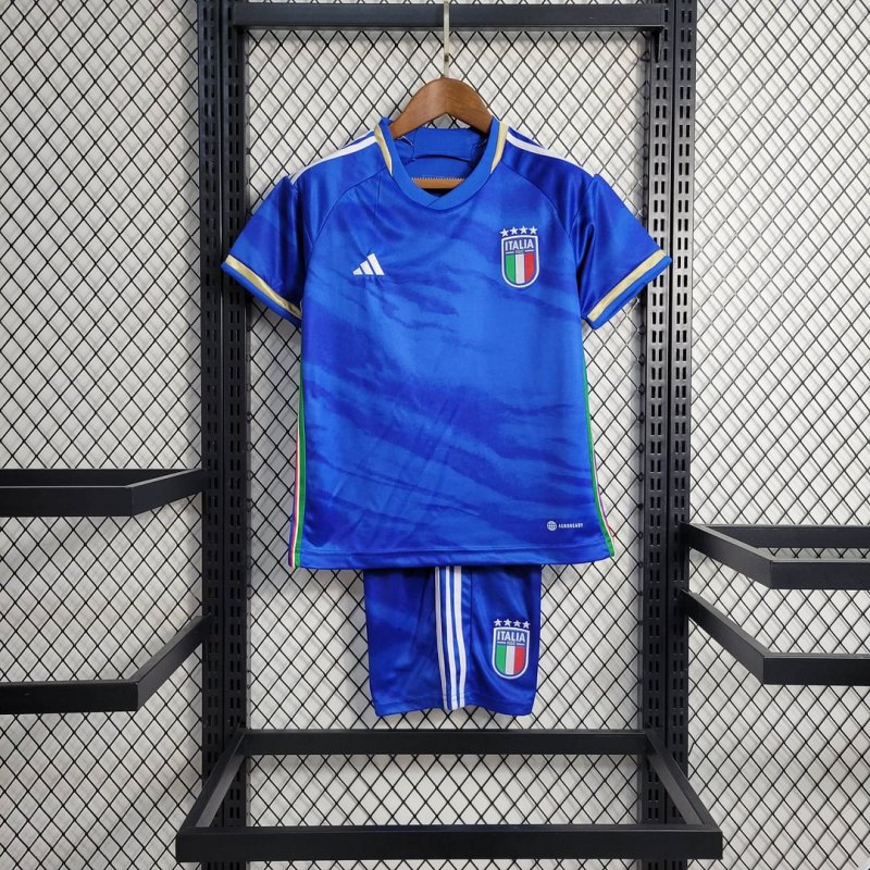2023 Italy Home Football Shirt Kids Size