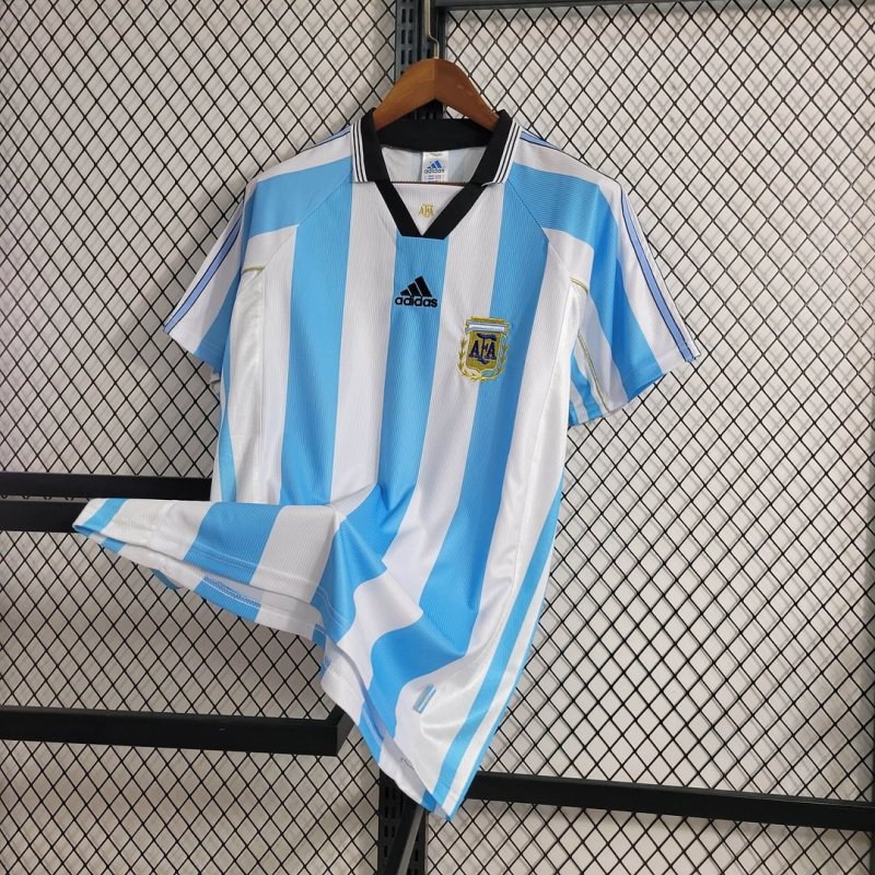 1998 Retro Argentina Home Football Shirt