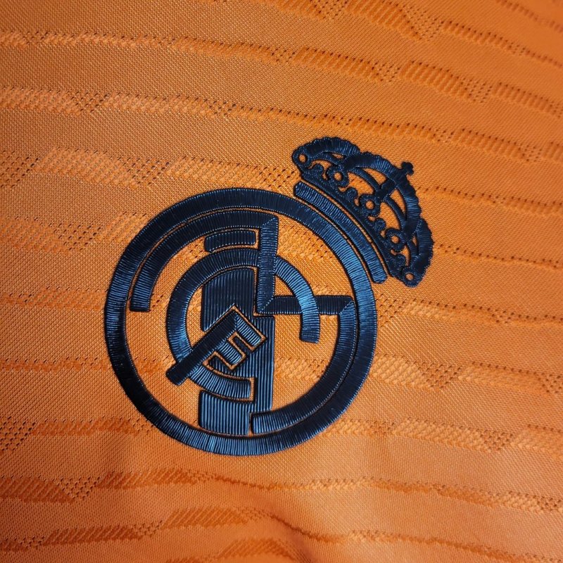 2024/2025 Player Version Real Madrid Y-3 Special Edition Orange Football Shirt