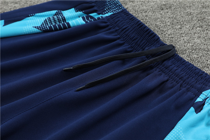 2024/2025 Players Edition Arsenal Pre-Match Royal Blue Half-zip training suit Football Jersey