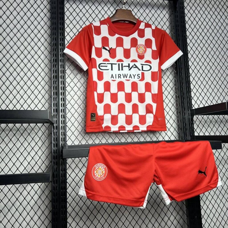 2024/2025 Girona Home Football Shirt Kids Size