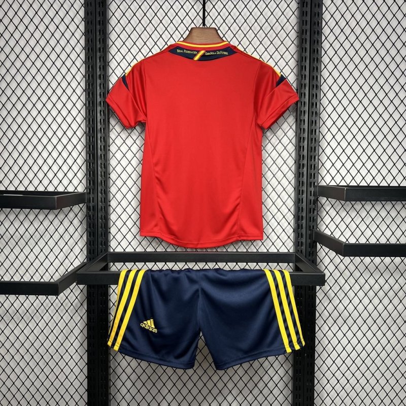 2012 Retro Spain Home Football Shirt Kids
