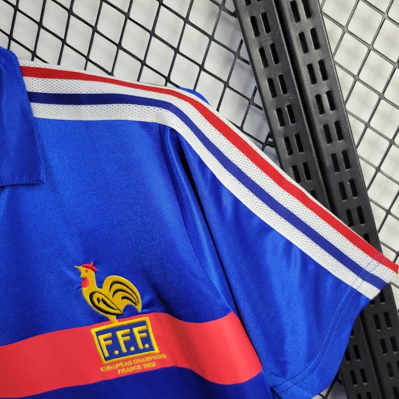 1984 Retro France Home Football Shirt
