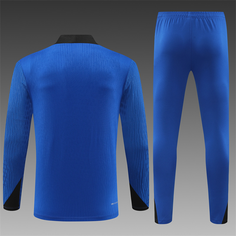 2024/2025 Player Edition South Korea Pre-Match Jersey Colorful Blue Half-zip training suit Football Jersey