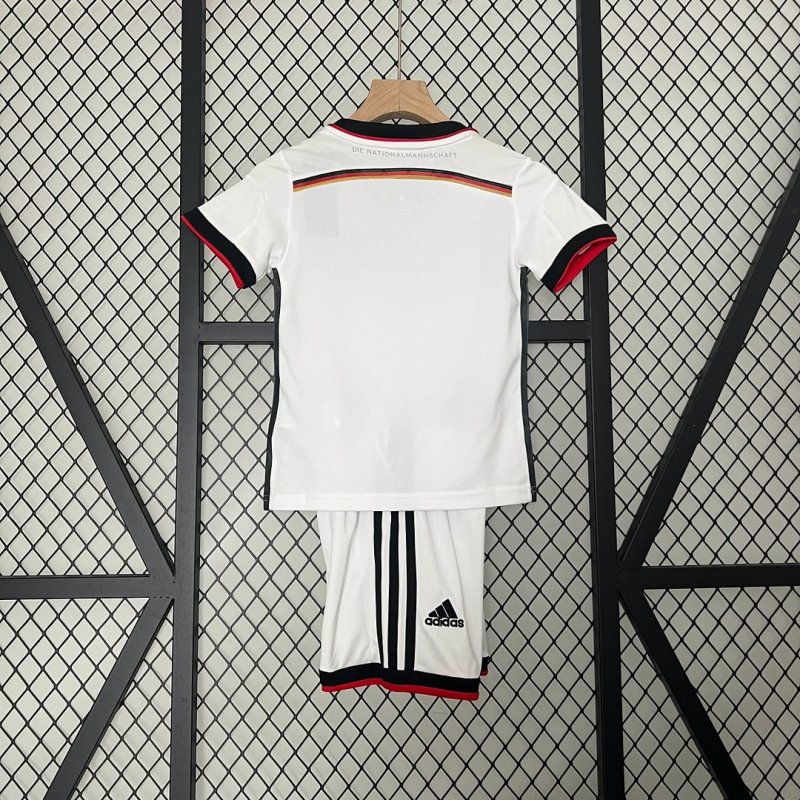 2014 Retro Germany Home Football Shirt Kids Size