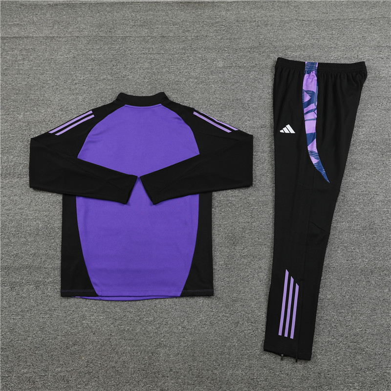 2024/2025 Player Edition Germany Pre-Match Jersey Purple Half-zip training suit Football Jersey