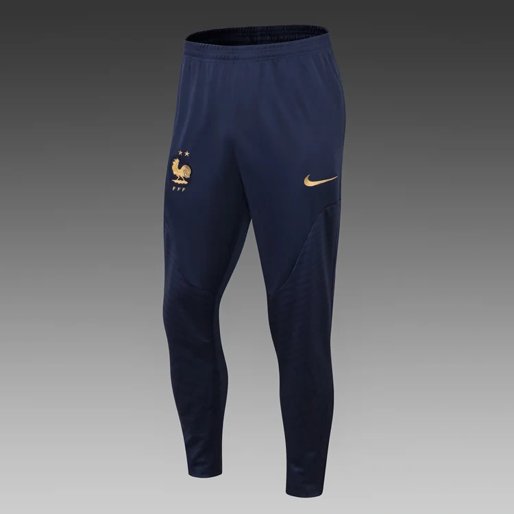 2023 France Half-Pull Training Suit Black Football Shirt