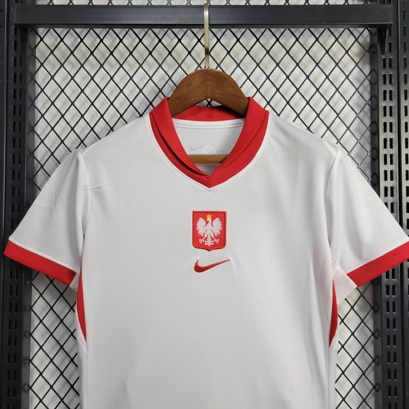 2024 Poland Home Football Shirt Kids