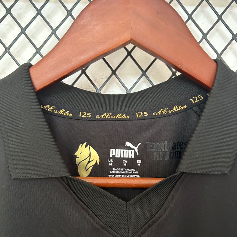 2024/2025 AC Milan 125th Anniversary Black Fan Edition Shirt