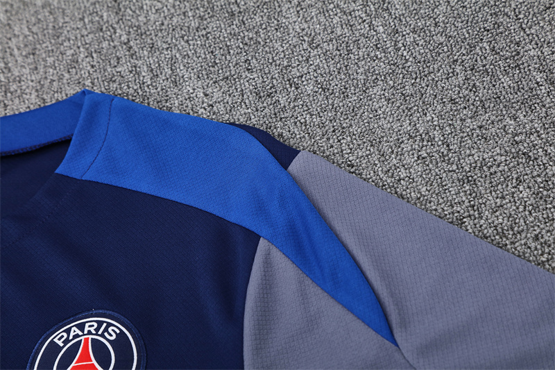 2025/26 Short Sleeve Paris Royal Blue Training Suit