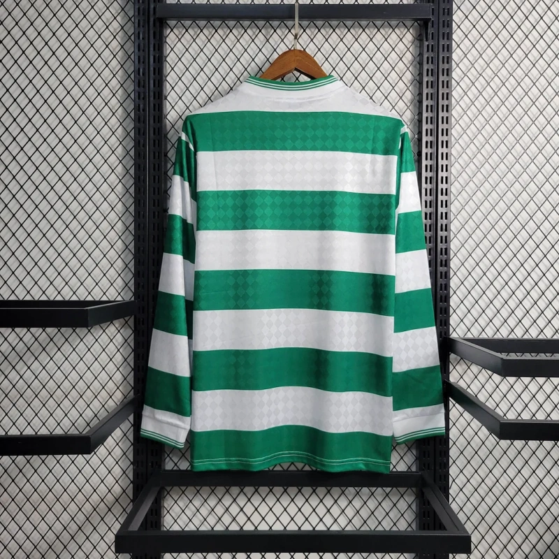 1987/1988 Retro Long Sleeve Celtic Home Football Shirt