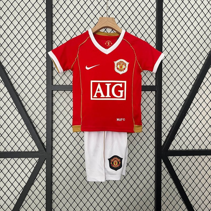2006/2007 Retro Manchester United Home Football Shirt Kids Size