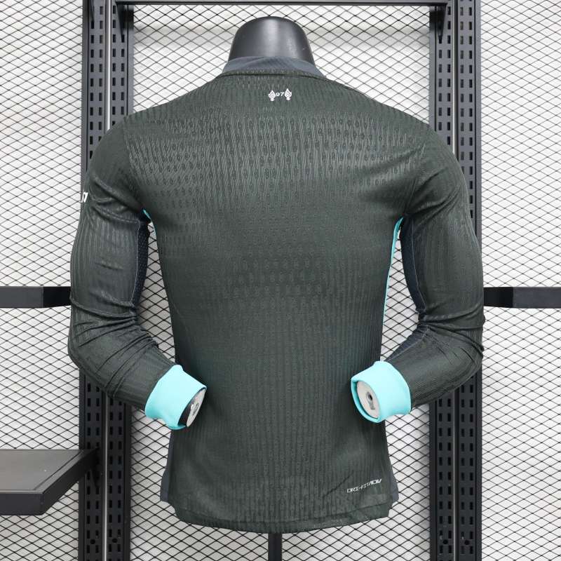 2024/2025 Players Edition Liverpool Black Long Sleeve Football Jersey