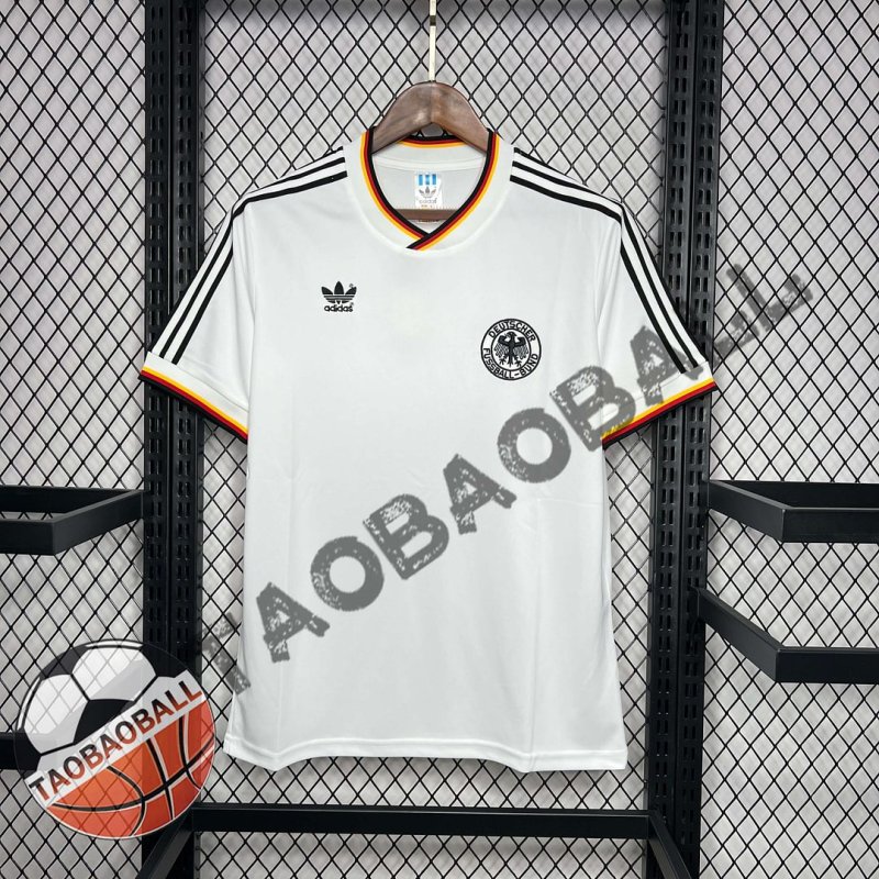 1986 Retro Germany Home Football Shirt