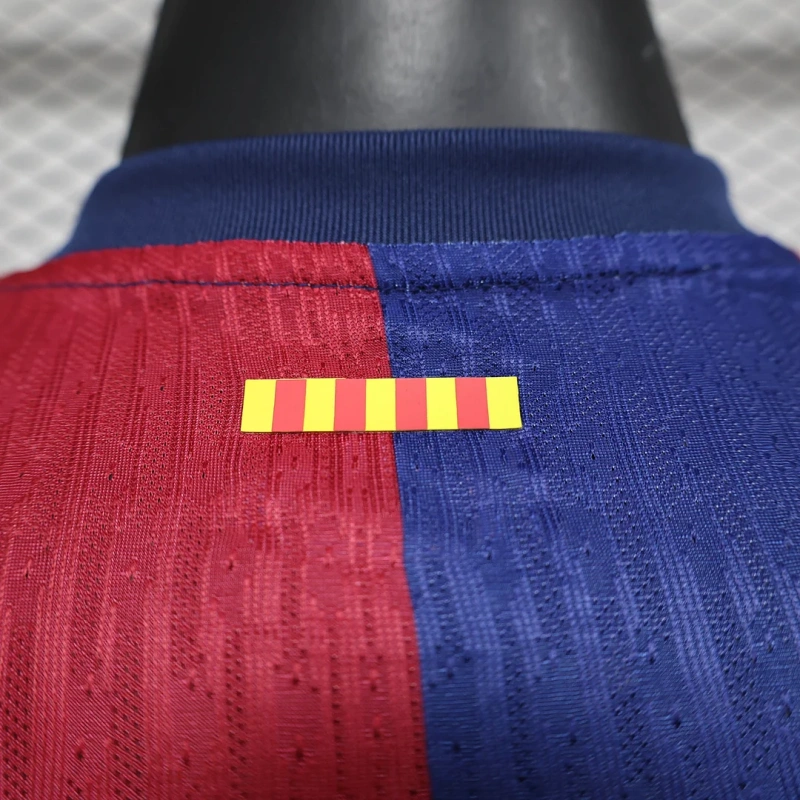 2024/2025 Long Sleeve Player Version Barcelona Home Football Shirt