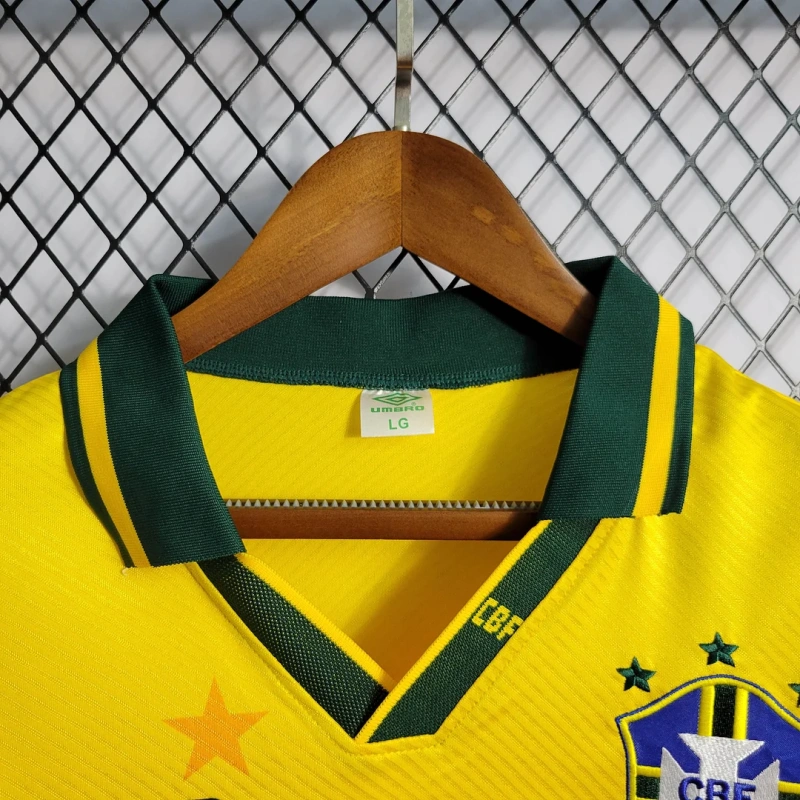 1996 Retro Brazil Home Football Shirt