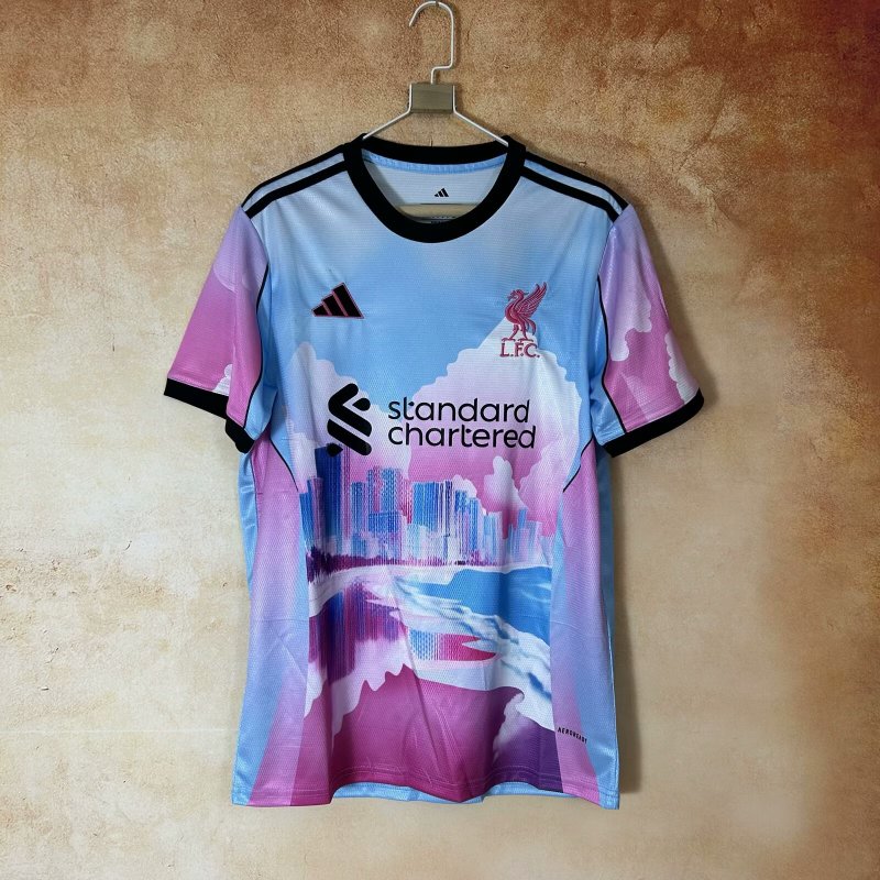 2025/2026 Liverpool FC Building Pink Special Edition Football Shirt (Fan Edition)