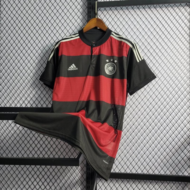 2014 Retro Germany Away Football Shirt