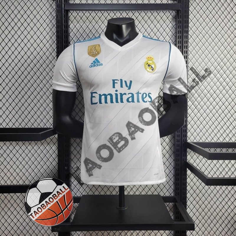 2017/2018 Retro Real Madrid Home Football Shirt