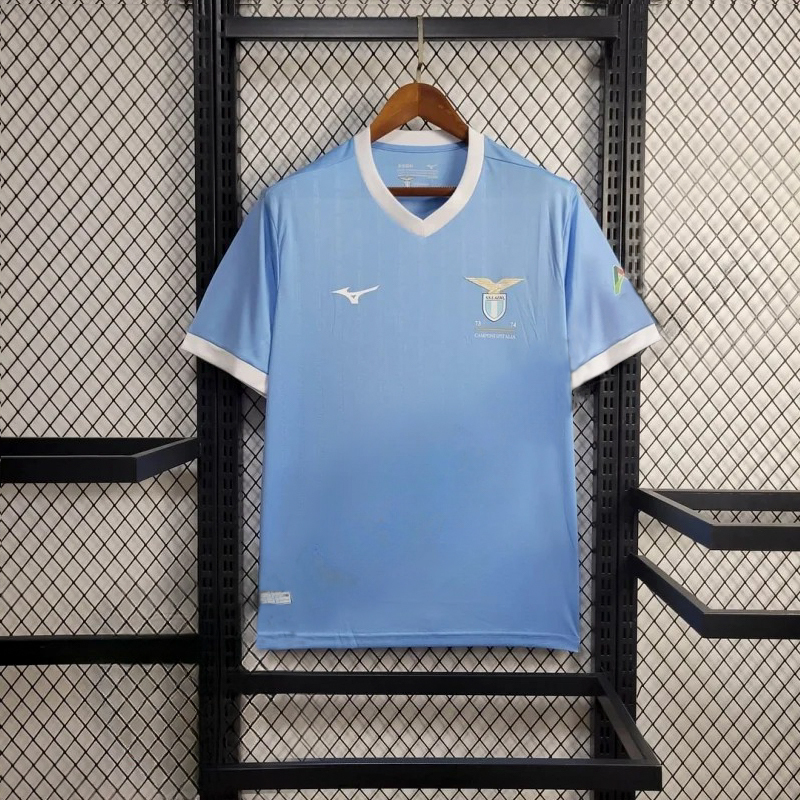 2024/2025 Lazio 50Th Anniversary Champion Edition Blue Football Shirt