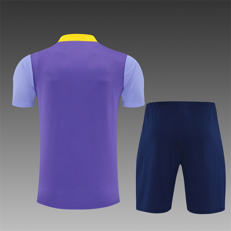 2025/26 Short Sleeve Atletico Madrid Purple Training Suit (child size)