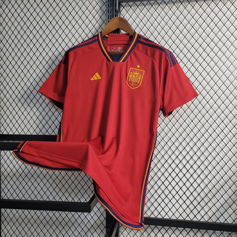 2022 Spain Home Football Shirt