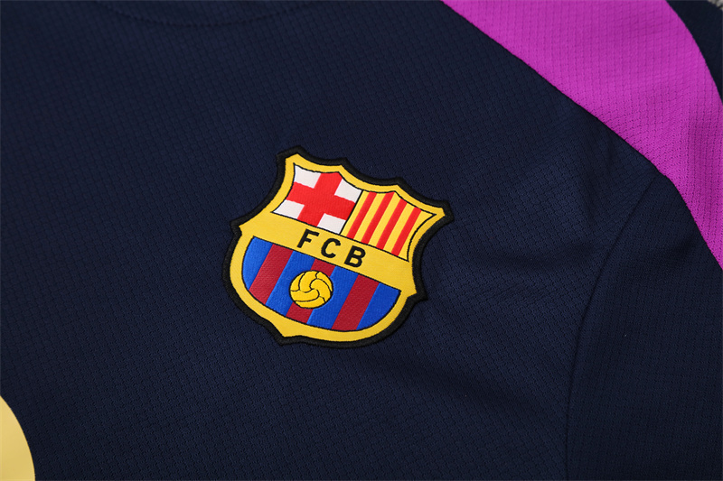 2025/26 Short Sleeve Barca Royal Blue Training Suit