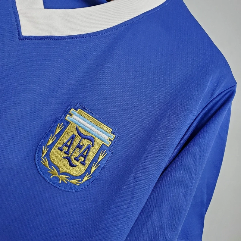 1986 Retro Argentina Away Football Shirt