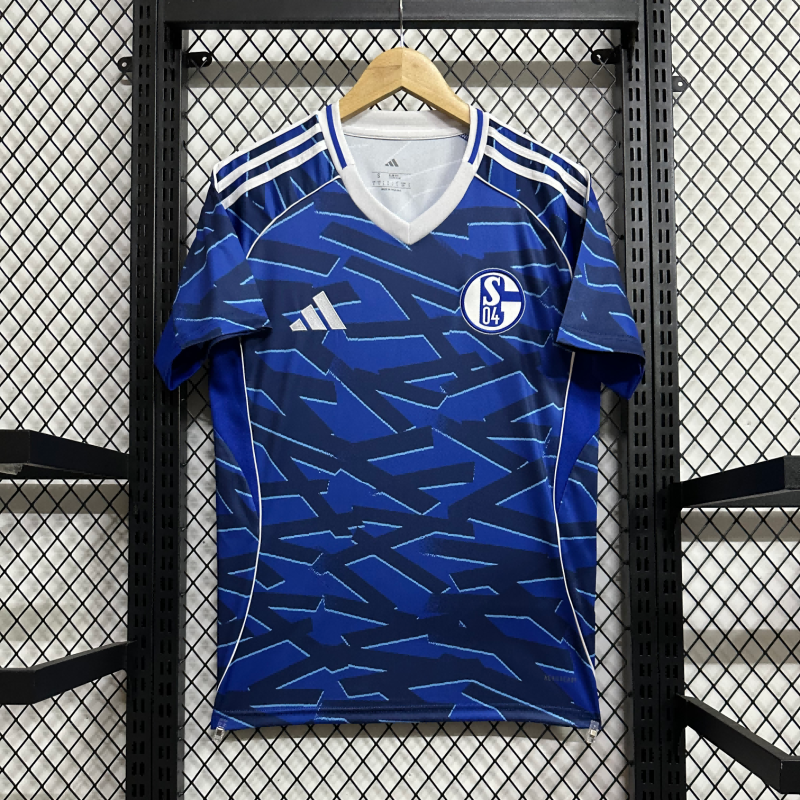 2025-2026 Schalke 04 Home Fan Edition Football Shirt