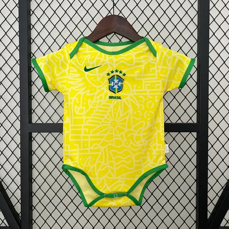 2024/25 Brazil National Team Home Baby One-Piece Jersey