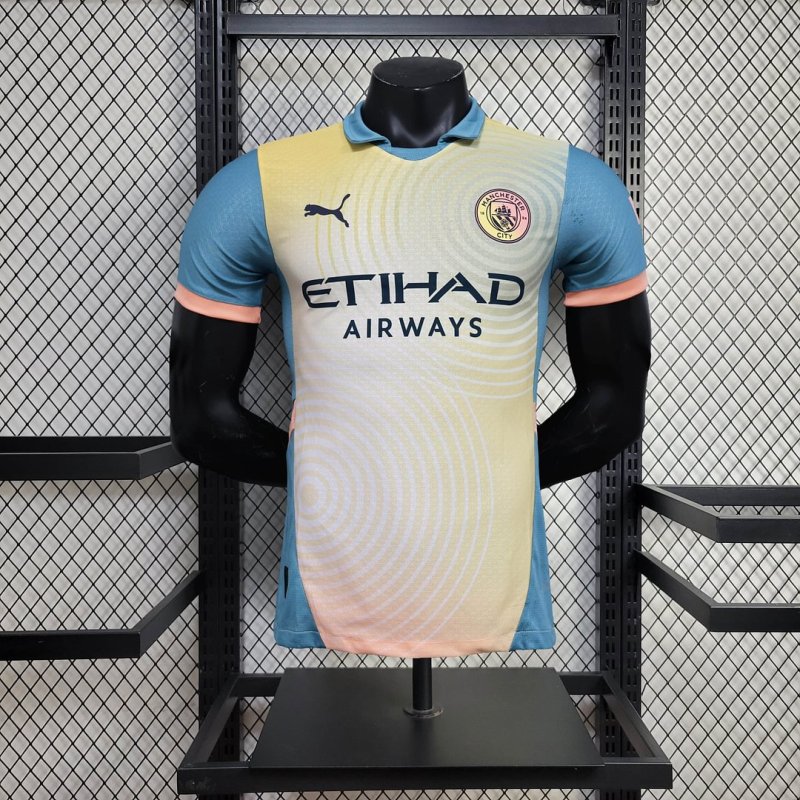 2024/2025 Player Version Manchester City Fourth Away Football Shirt