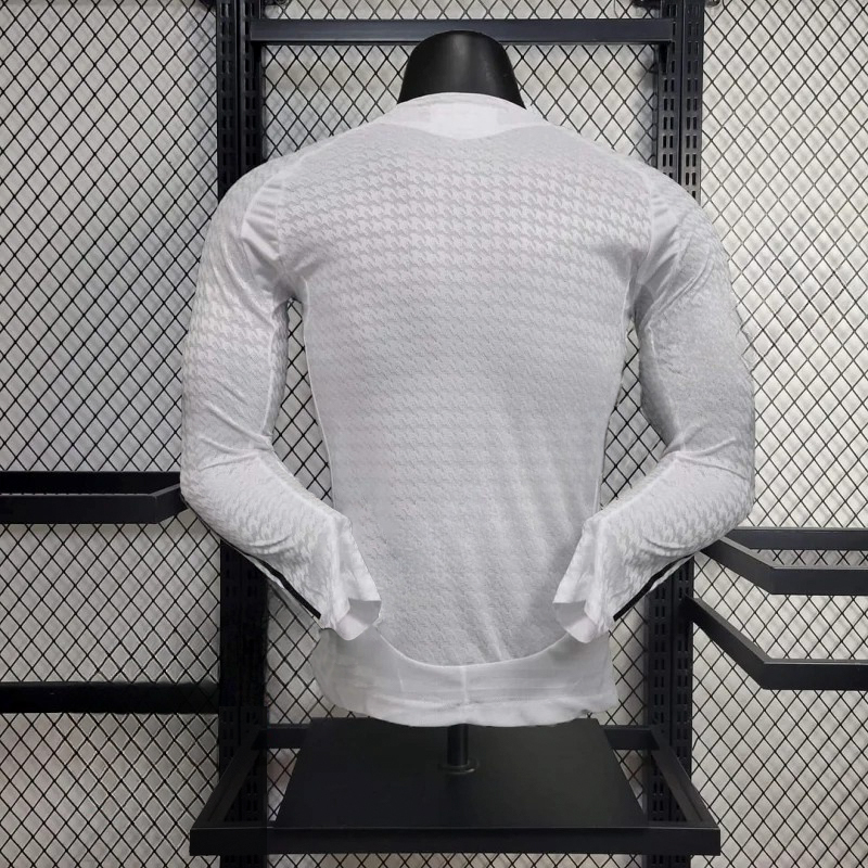 2024/2025 Long Sleeve Player Version Real Madrid Home Football Shirt