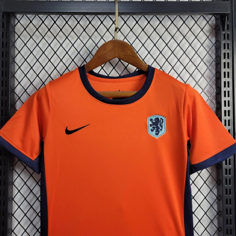 2024 Netherlands Home Football Shirt Kids Size