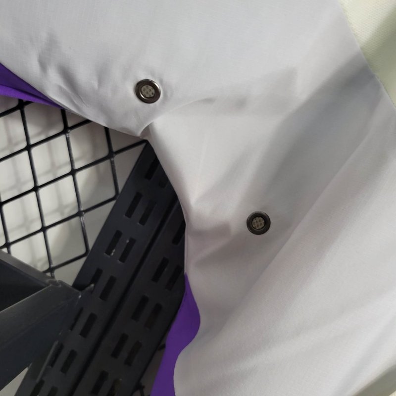 2023/2024 Flamengo Windbreaker（White-Purple）Football Shirt