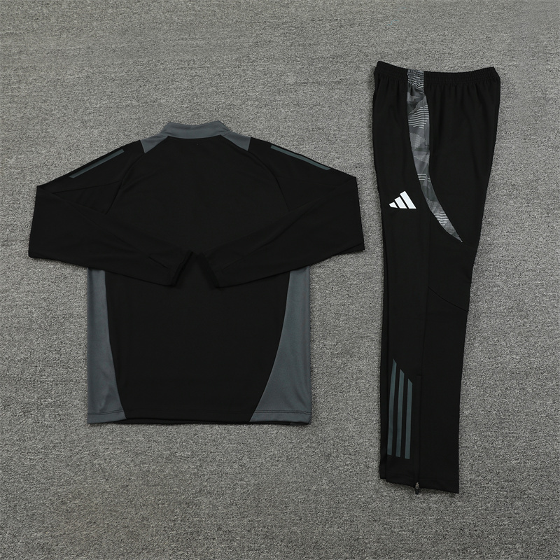 2024/2025 Player Edition Algeria Pre-Match Black Half-zip training suit Football Jersey