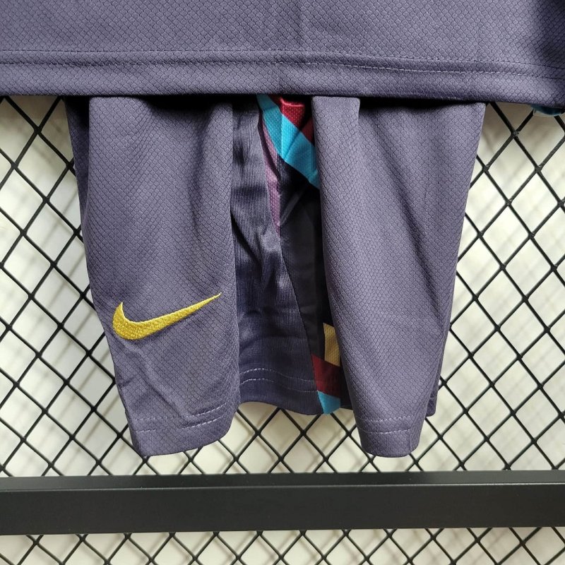 2024 Long Sleeve England Away Football Shirt Kids