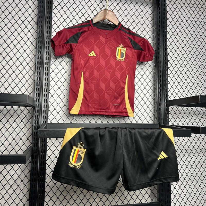 2024 Belgium Home Football Shirt Kids