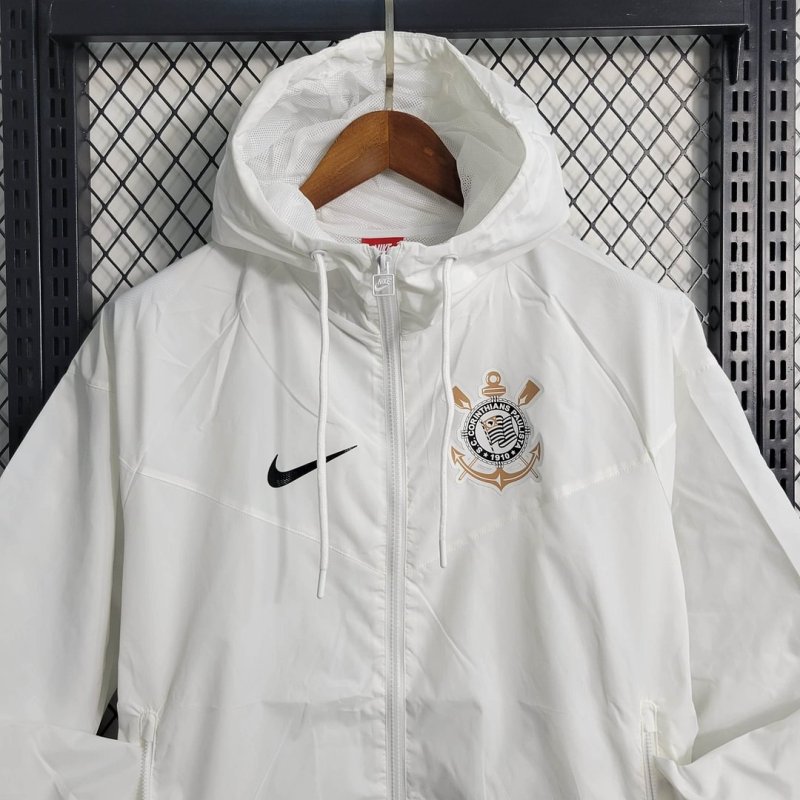 1:1 copy top quality  2023/2024 Corinthians Windbreaker White Football Shirt