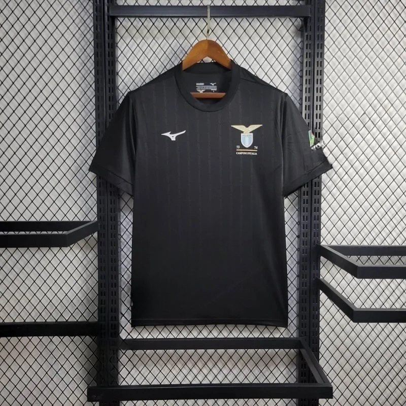 2024/2025 Lazio 50Th Anniversary Champion Edition Black Football Shirt