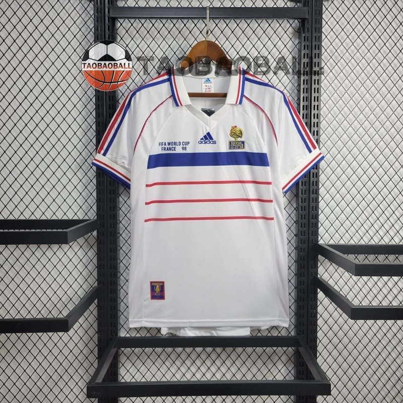1998 Retro France Away Football Shirt
